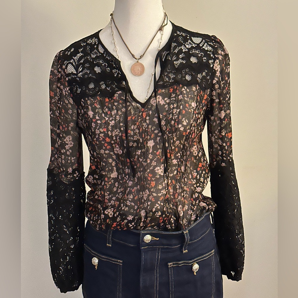 Rebecca Taylor lace blouse
